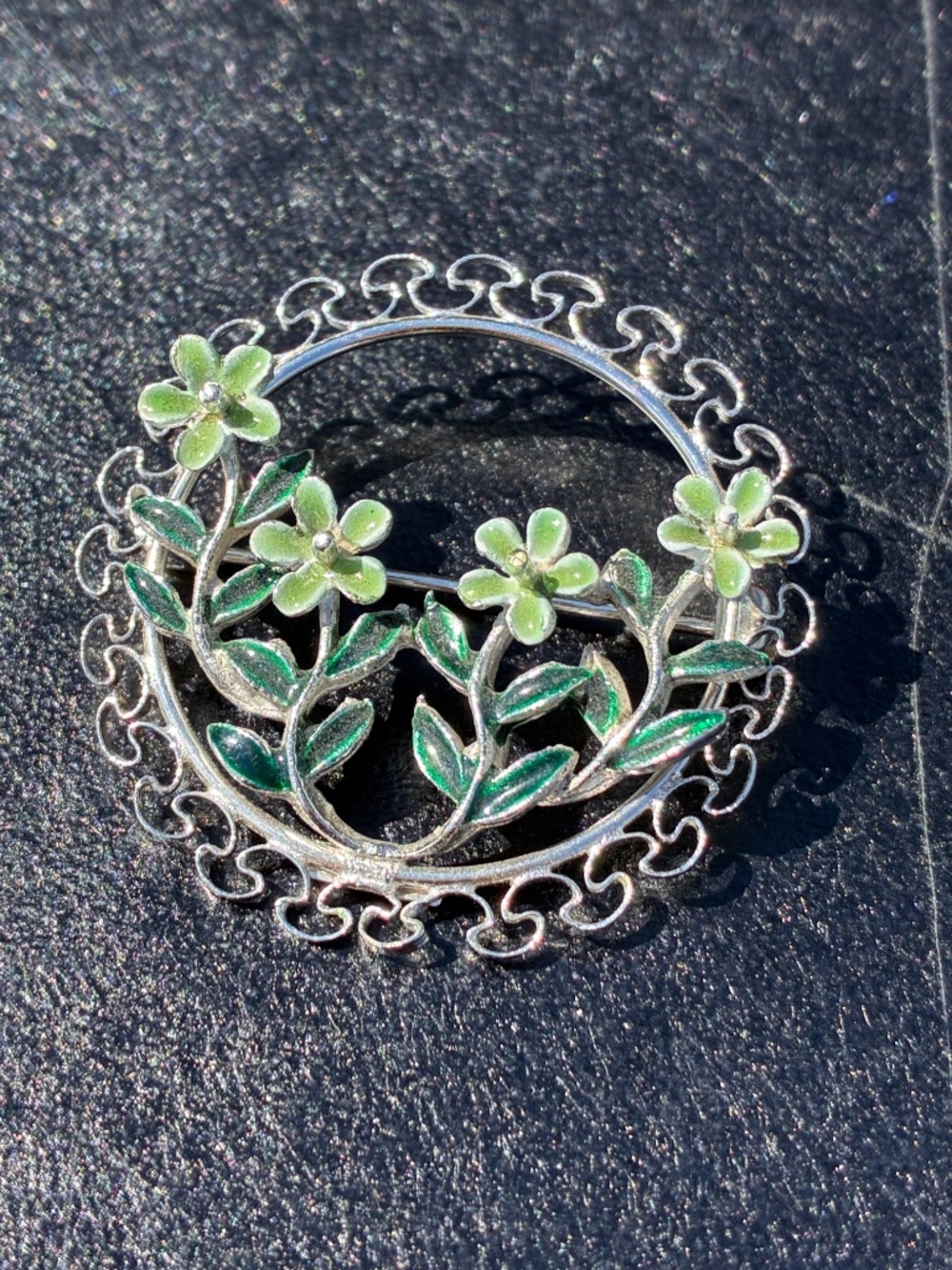 Vintage Beau Sterling Silver Brooch